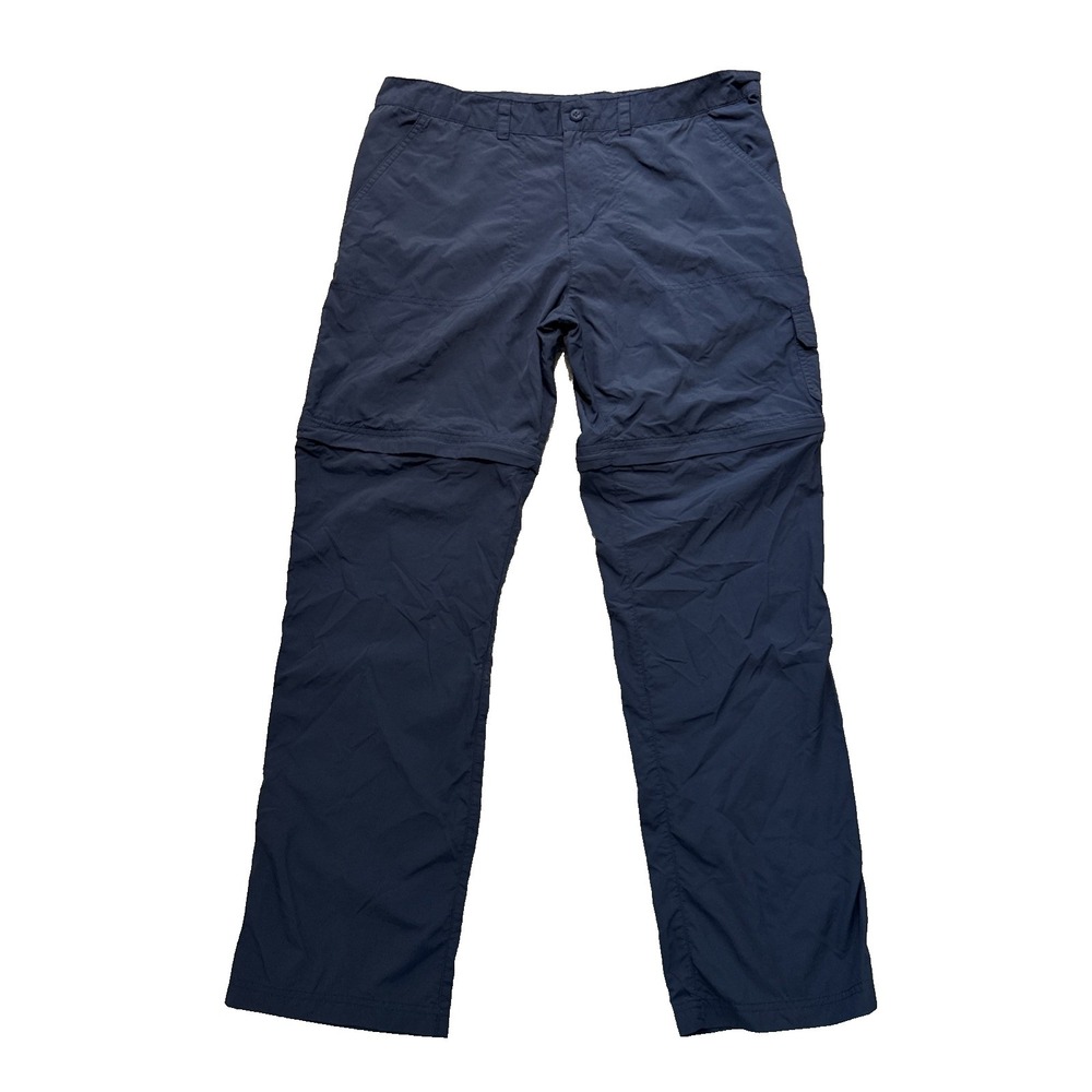 Columbia Pants Women's XL Navy Blue Convertible‎ Straight Active Omni Shade Sun